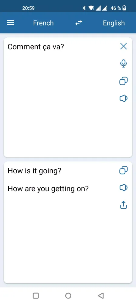Captures d'écran de French English Translator