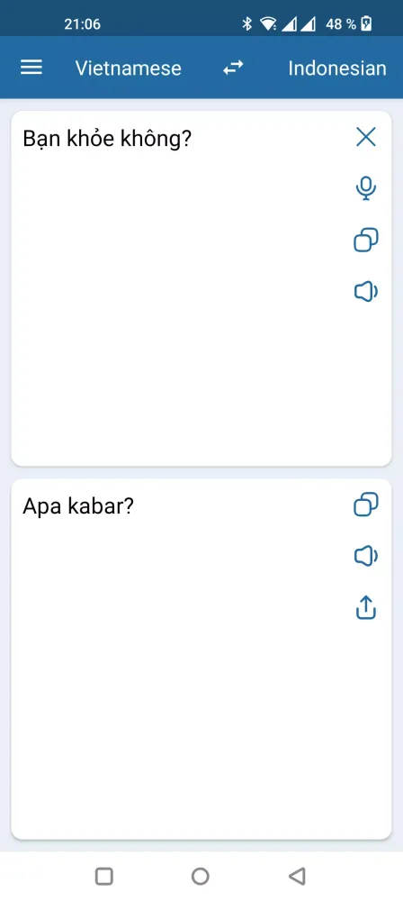 Indonesian Vietnamese Translat Screenshots
