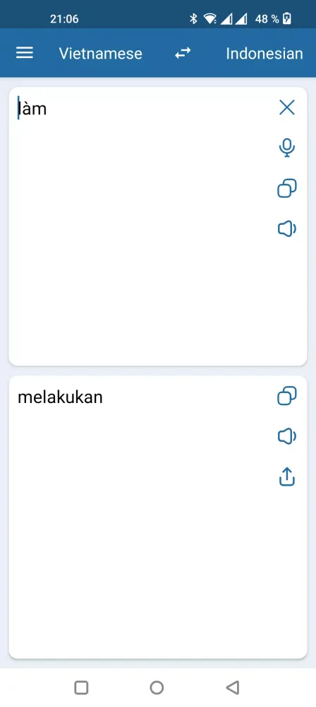 Indonesian Vietnamese Translat Screenshots