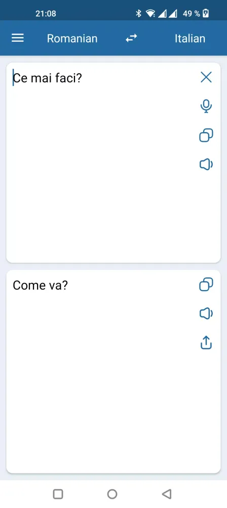 Capturas de tela do Italian Romanian Translator