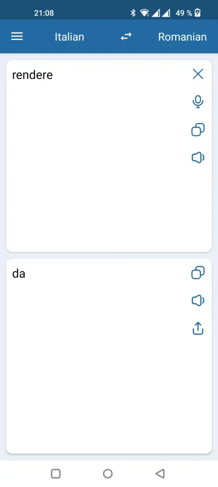Capturas de tela do Italian Romanian Translator