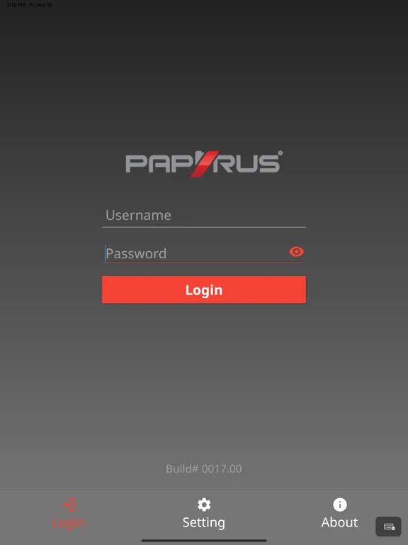 Tangkapan layar Papyrus Mobile iPad 