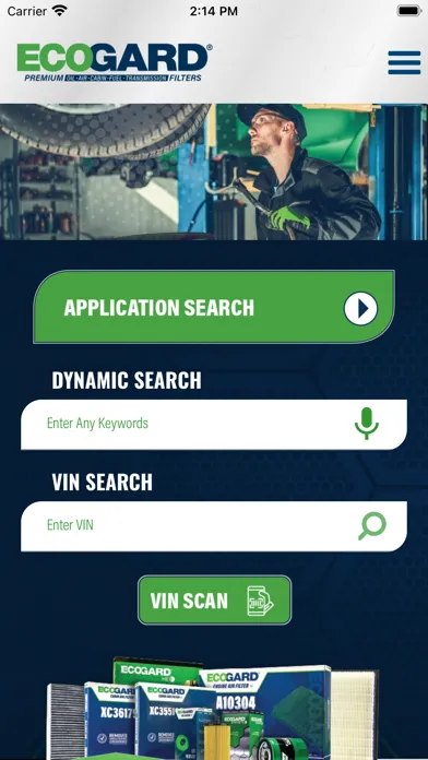 Capturas de tela do ECOGARD Resource Guide