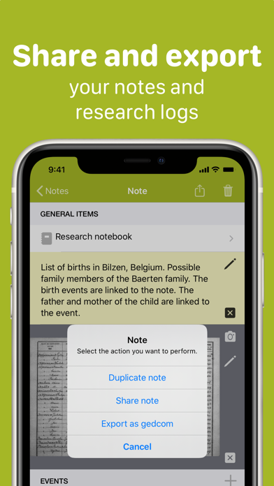 Screenshot di Genea - your family research