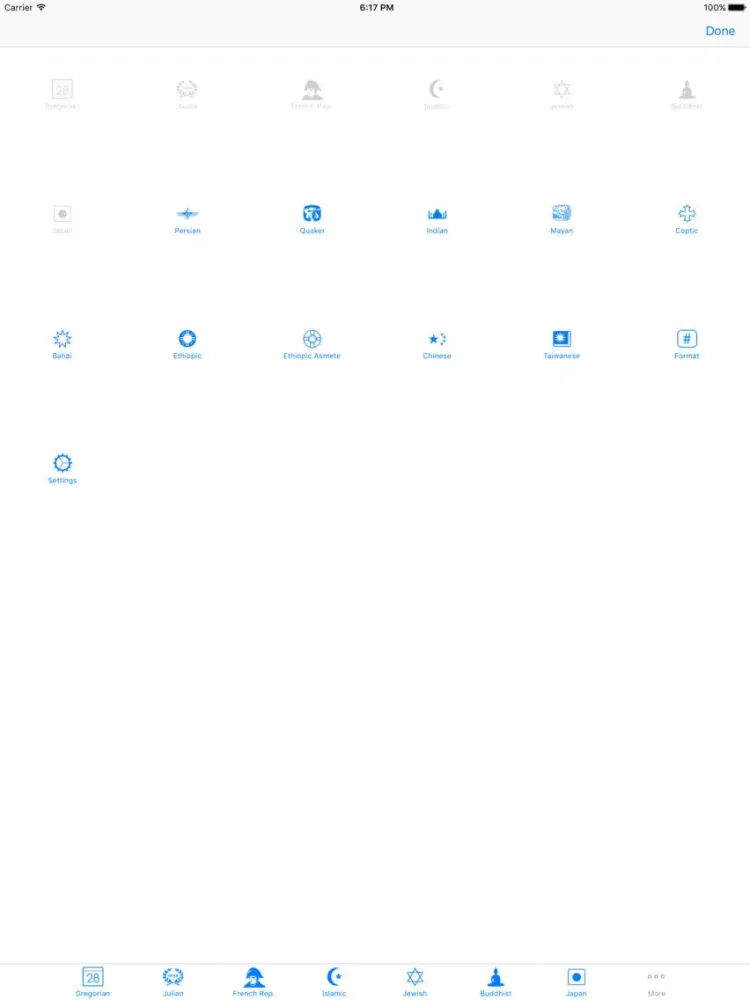 ภาพหน้าจอของ Calendar Converter iPad 