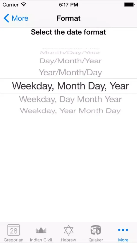 ภาพหน้าจอของ Calendar Converter