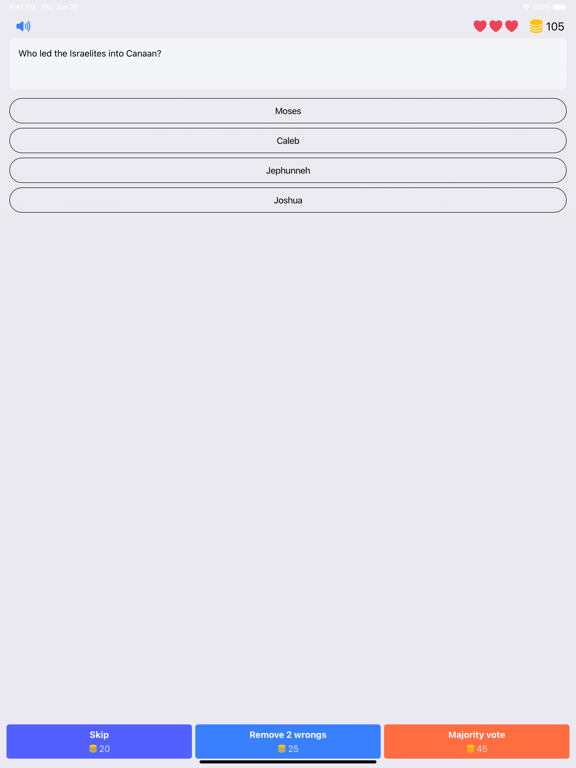 Capturas de tela do Bible Trivia: Christian Games iPad 