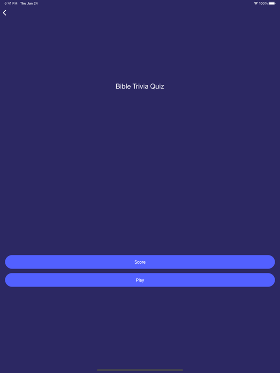 Capturas de tela do Bible Trivia: Christian Games iPad 