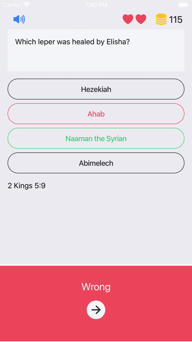Capturas de tela do Bible Trivia: Christian Games