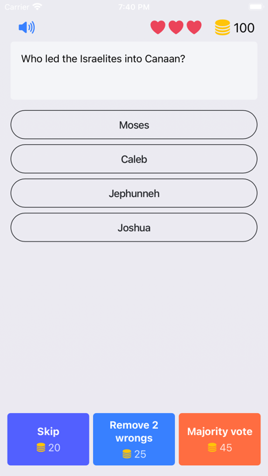 Capturas de tela do Bible Trivia: Christian Games