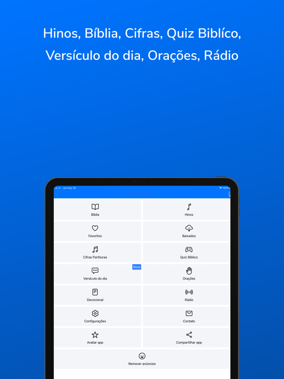 Harpa cristã com áudio: Hinos iPad  Screenshots