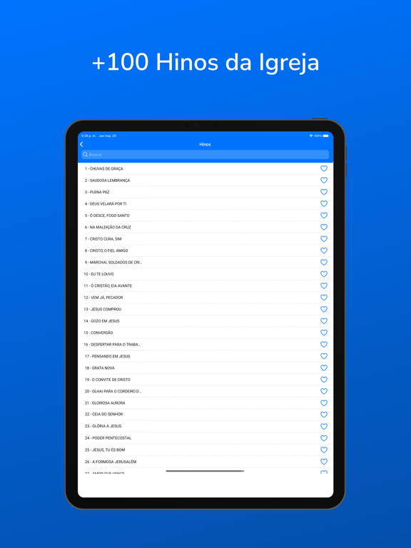 Harpa cristã com áudio: Hinos iPad  Screenshots
