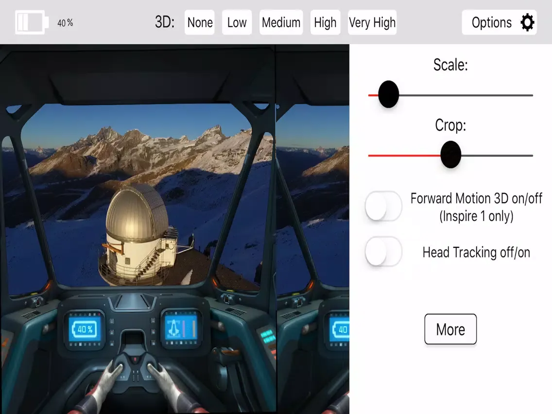 Скриншоты 3D VR Cockpit - DJI Phantom 3/4 Mavic Inspire iPad 