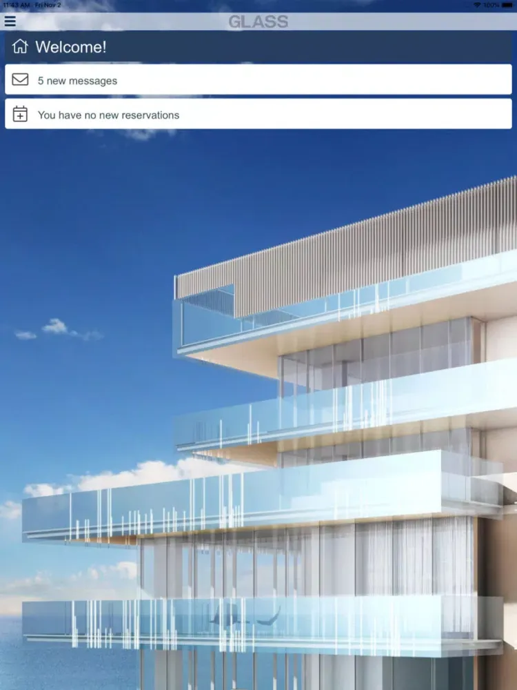 Capturas de pantalla de Glass Condominium iPad 