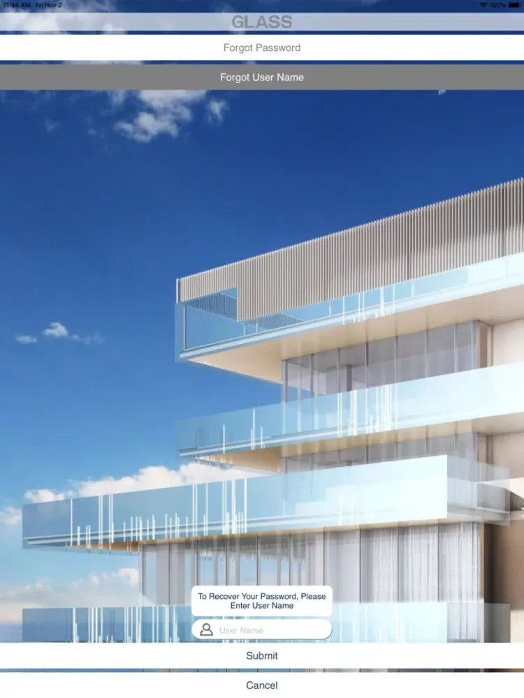 Capturas de pantalla de Glass Condominium iPad 