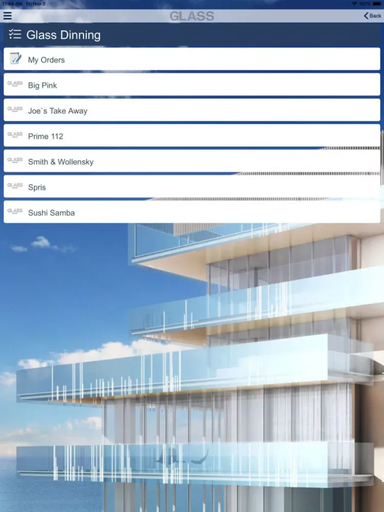 Capturas de pantalla de Glass Condominium iPad 