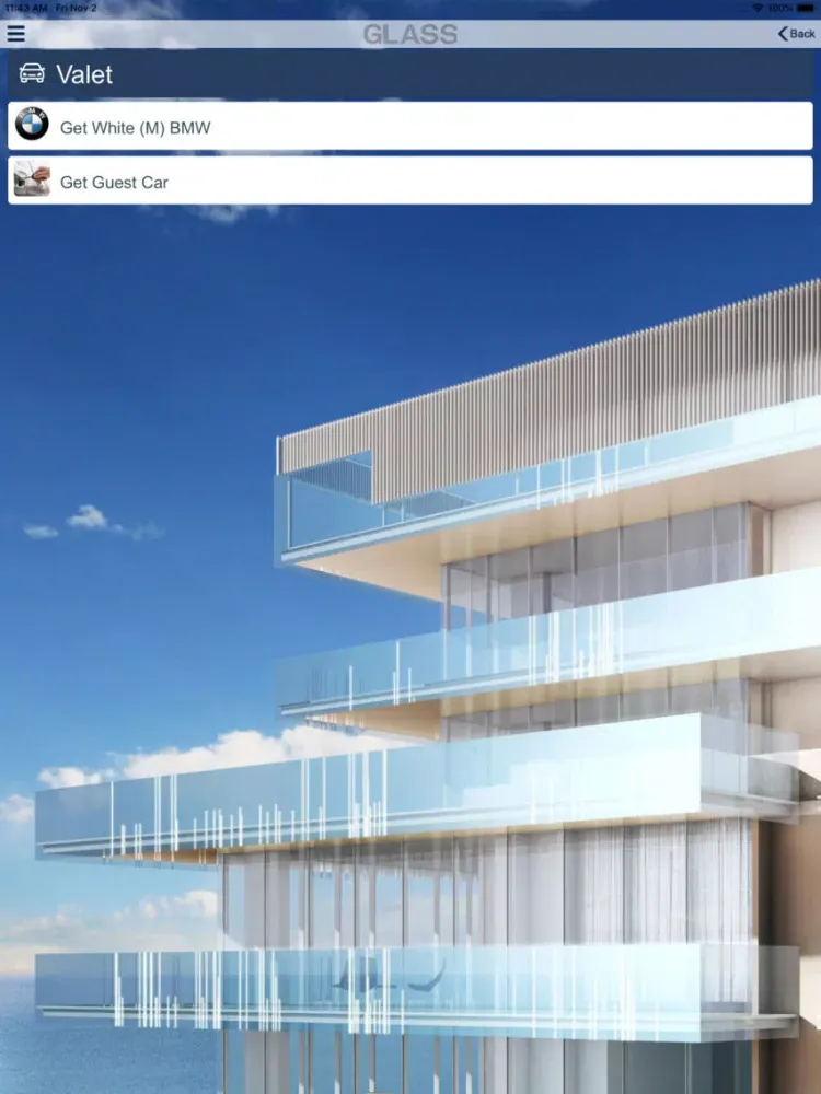 Capturas de pantalla de Glass Condominium iPad 