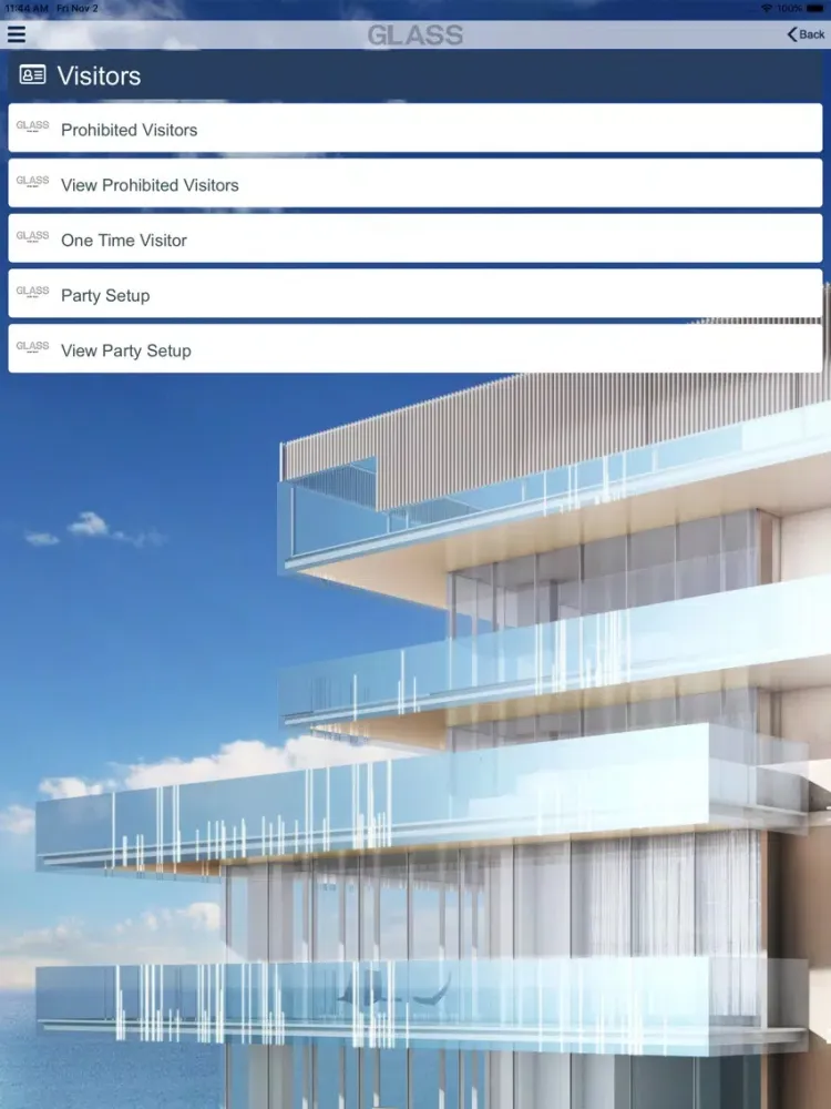 Capturas de pantalla de Glass Condominium iPad 