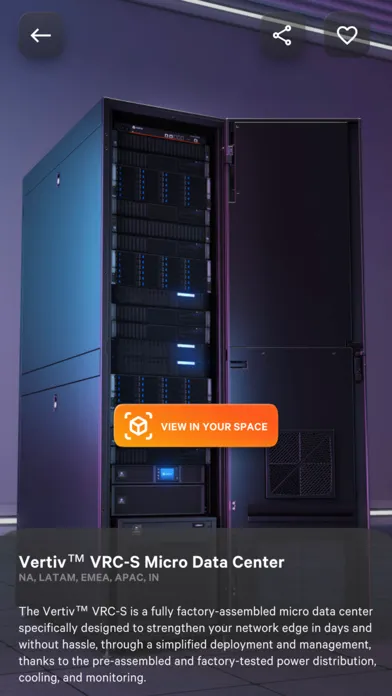 Vertiv XR應用截圖