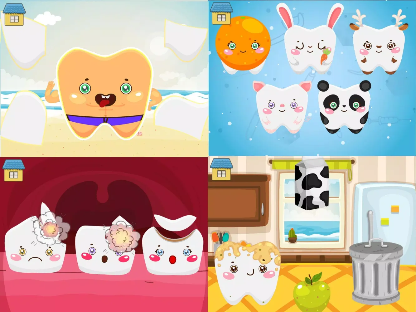 Zrzuty ekranu Funny Teeth kids dentist care!