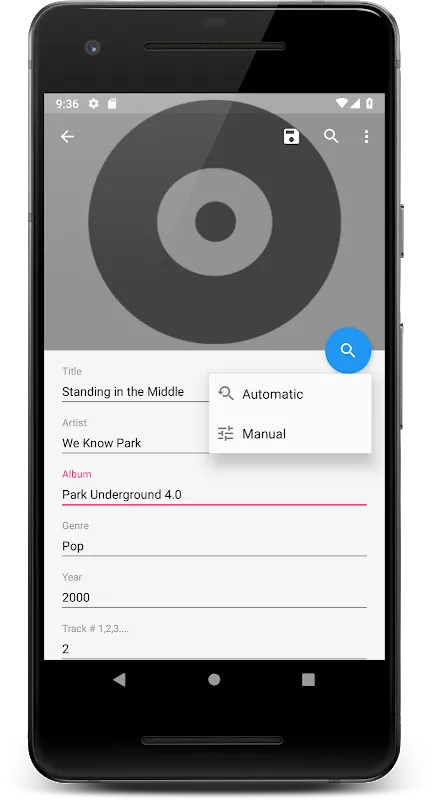 Zrzuty ekranu Circle Music Tag Editor