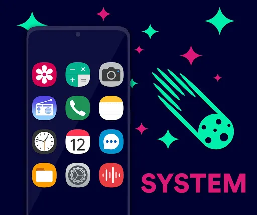 Tangkapan layar Galaxy UI Ultra - Icon Pack