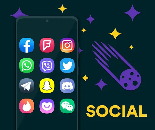 Tangkapan layar Galaxy UI Ultra - Icon Pack