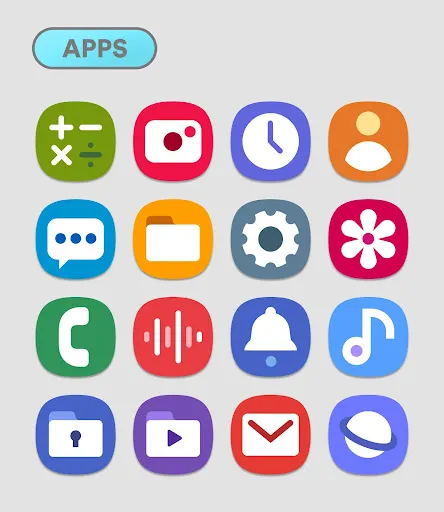 Tangkapan layar Galaxy UI Ultra - Icon Pack