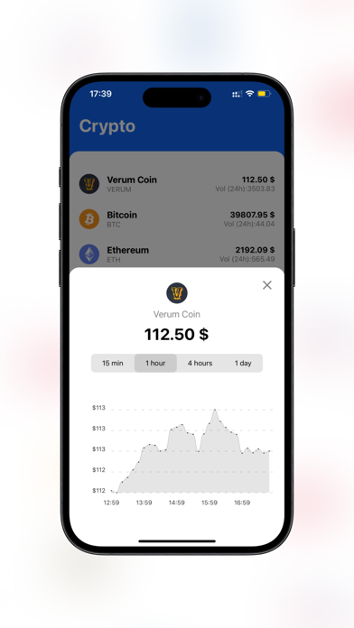 Tangkapan layar Verum Exchange