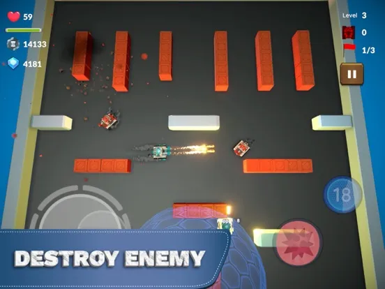 ภาพหน้าจอของ Tank Battle TD iPad 