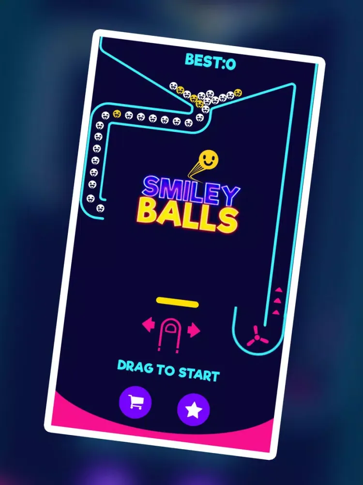 Ảnh chụp màn hình của Smiley Balls iPad 