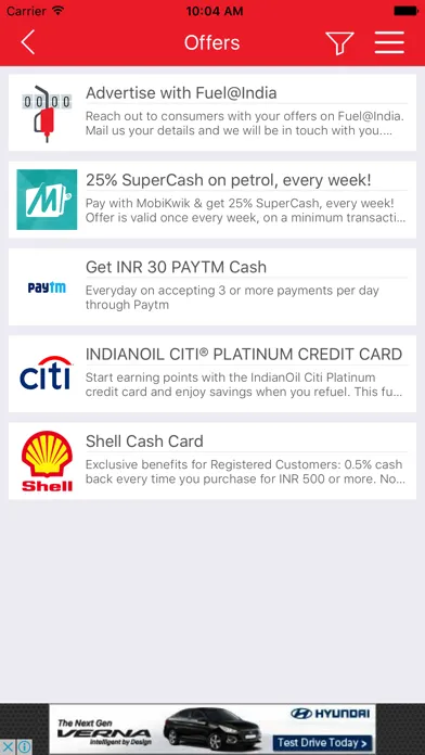 Fuel@India - Daily Petrol Diesel Price of the city Screenshots