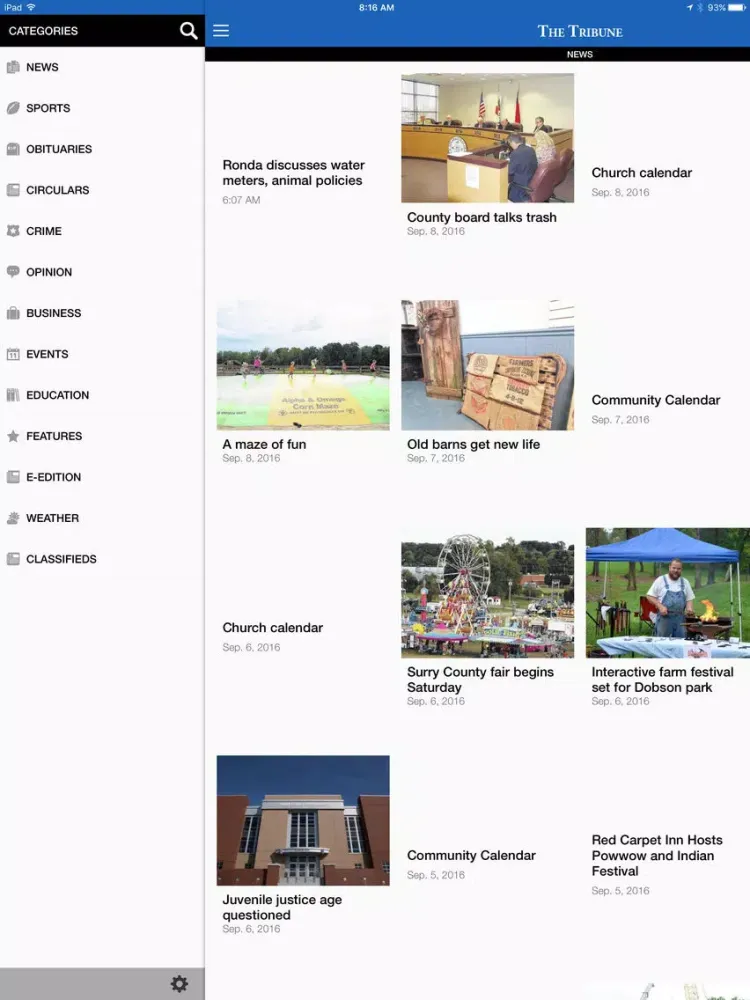 The Elkin Tribune iPad 應用截圖