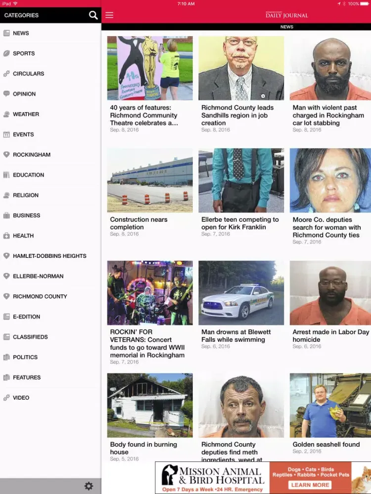 صور Richmond County Daily Journal iPad 