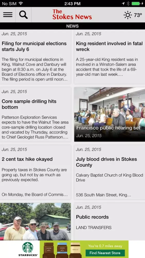Stokes News سکرین شاٹس