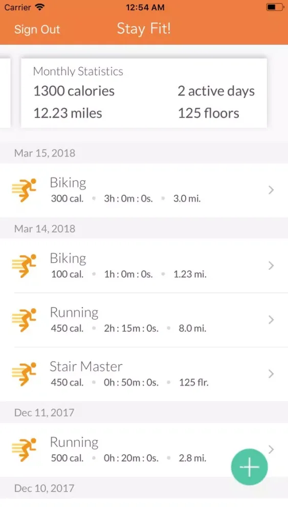 Zrzuty ekranu Stay Fit!