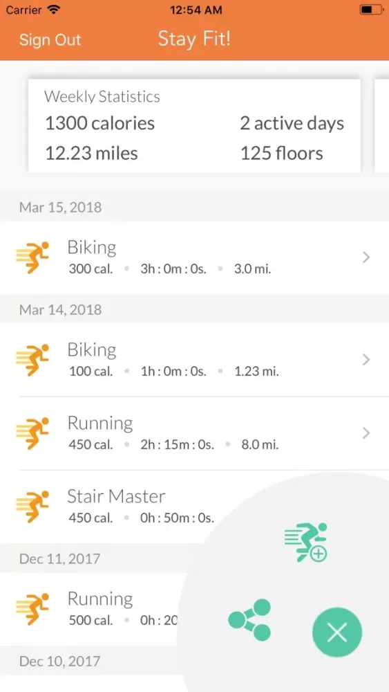Zrzuty ekranu Stay Fit!
