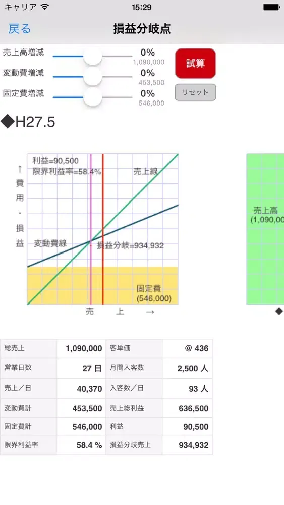 損益分岐点Ａ应用截图