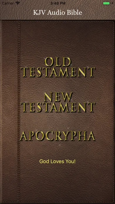 Скриншоты KJV Bible Audio