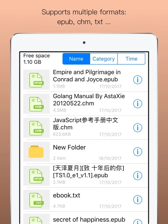 Epub Reader -read epub,chm,txt iPad  स्क्रीनशॉट
