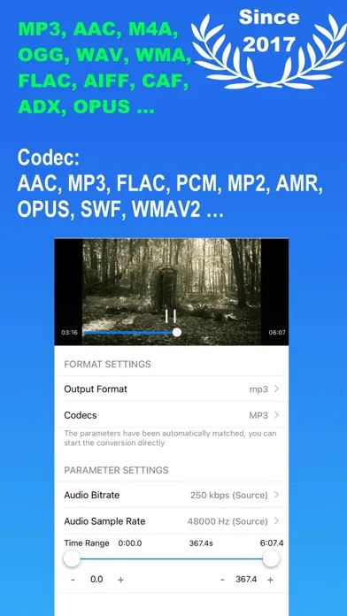 ภาพหน้าจอของ Media Converter - video to mp3