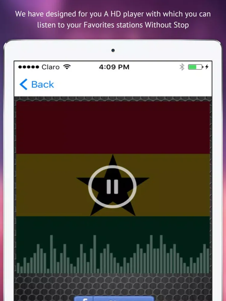'All Ghana Radios Free - Online Stations with News, Sports and Music iPad  Ekran Görüntüleri