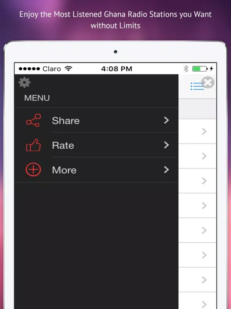 'All Ghana Radios Free - Online Stations with News, Sports and Music iPad  Ekran Görüntüleri