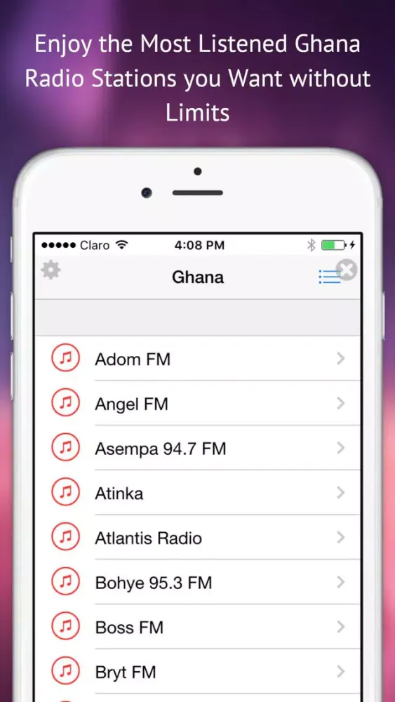 'All Ghana Radios Free - Online Stations with News, Sports and Music Ekran Görüntüleri