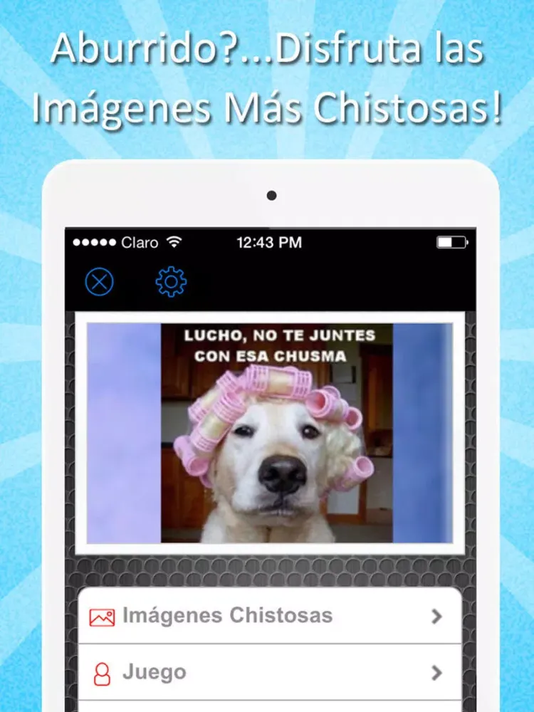 Zrzuty ekranu 'A+ Imagenes Chistosas: Fotos Graciosas con Chiste iPad 
