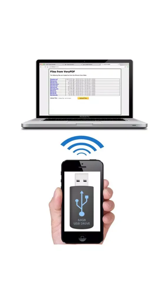 Capturas de tela do VeryPDF WiFi Disk
