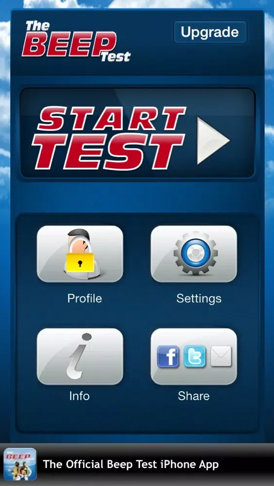 Tangkapan skrin The Beep Test Free