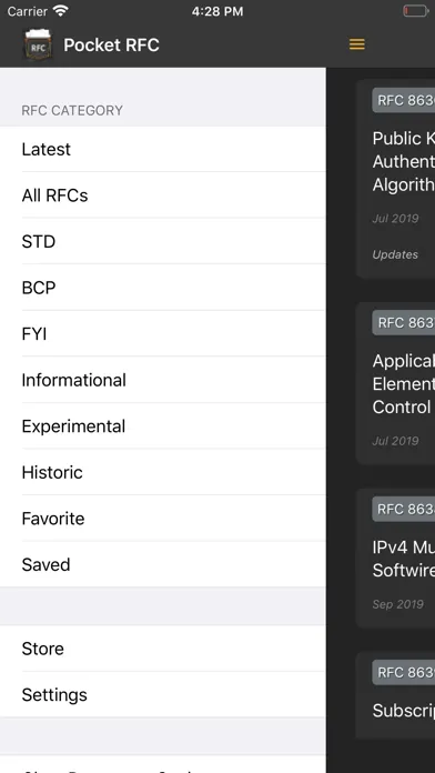 Скриншоты Pocket RFC