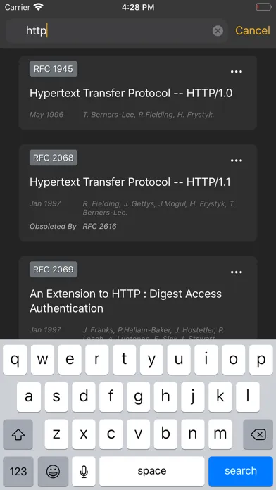 Скриншоты Pocket RFC