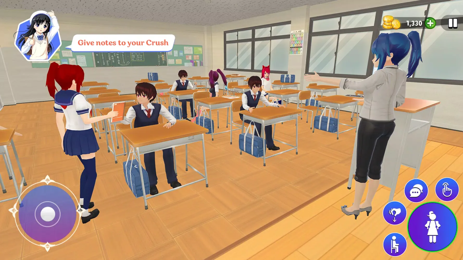 Screenshot di High School Love Sim Life Game